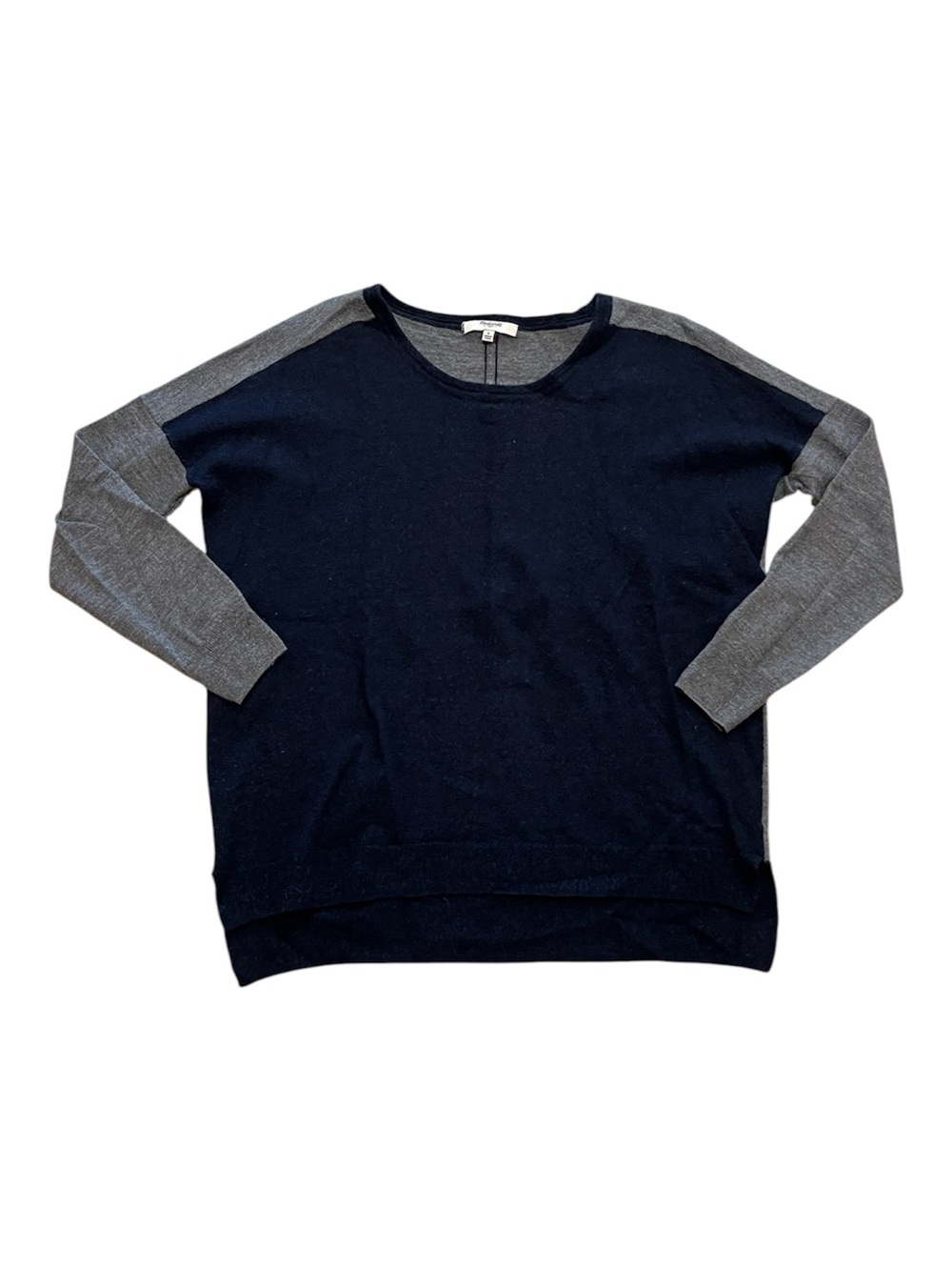 Madewell L Merino Wool Colorblock Sweater